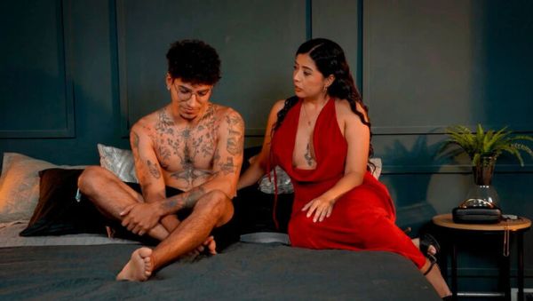 Stepmom Cheers Up StepSon After Breakup - Lina Henao Fucks Thiago Lopez Doggystyle - veryfreeporn.com - Spain - Colombia on freevids.org