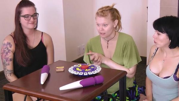 Amber Chase Wild Strip Game - Big Tits Lesbian Teen Loses Bet & Gets Tied Up - porntry.com - Britain on freevids.org