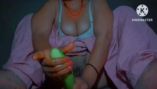 Oiled Cucumber Masturbation - Indian Bhabhi with Big Natural Tits Fucks with Vegetable & Preps for Cock - veryfreeporn.com - India on freevids.org