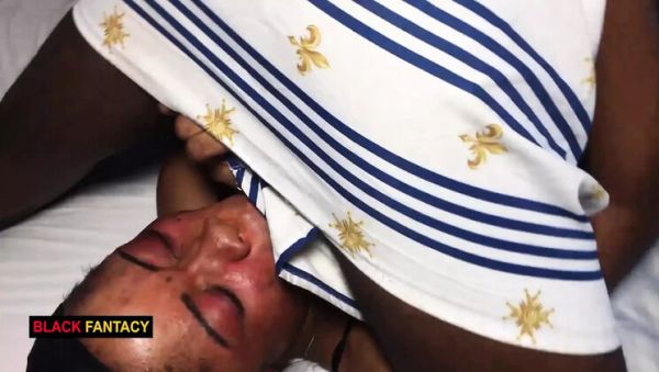 Black Fantasy Fucks Hard After Fight - Huge Cock Creampie in Missionary - porntry.com - Britain - Nigeria on freevids.org