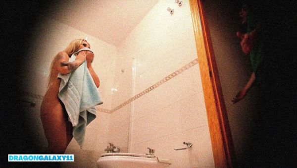 Stepmom Catches Stepson in Bathroom on Camera - Big Tits Blonde MILF Fucks Him for Jealous Husband - porntry.com - Spain on freevids.org