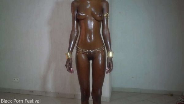 Dolcina's Perfect Skinny Black Body With Oily Tits Solo - porntry.com on freevids.org