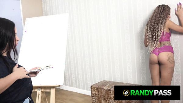 Big Tits Latina Lesbian Licks Petite Teen Model Pussy in 4K HD - porntry.com - Portugal on freevids.org