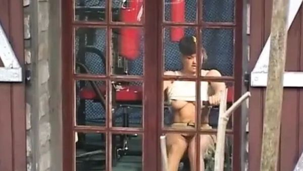 German Teen in Short Skirt Gets Anal Fuck From Gardener - veryfreeporn.com - Germany on freevids.org