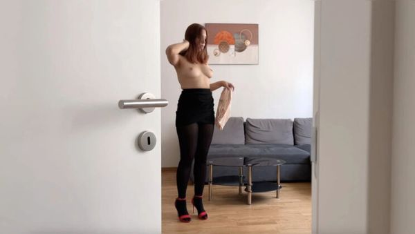 Office Secretary Mila Daisy Fucks Colleague in Black Pantyhose - Doggystyle & Cowgirl in Hotel Room - porntry.com - Britain on freevids.org