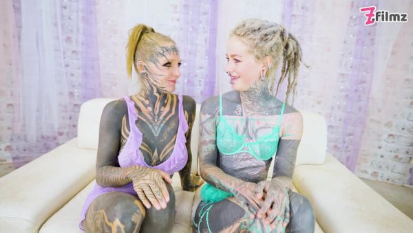 2 Heavily Tattooed Teens Fuck Hard - ATM, Gapes & Facial with World Champion - porntry.com - Britain on freevids.org