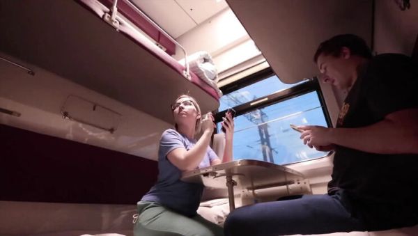 Hot Bitch on Train Gets Hard Fuck with Big Dick - Blonde Amateur with Big Ass - xxxfiles.com on freevids.org