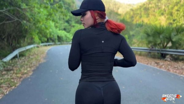 Morning Run Hookup with Sweetie Fox: Doggystyle & Creampie in Workout Clothes - porntry.com on freevids.org