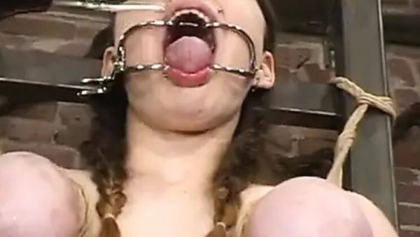 Lesbian BDSM Punishment: Liz Tyler Tied Up & Tormented with Electric Toys in Vintage Office - veryfreeporn.com - Britain on freevids.org