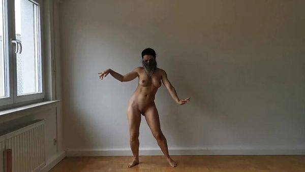 Kitty Dancer Nude Collared Slave Dance - Veiled Beauty Solo HD - porntry.com - Spain on freevids.org