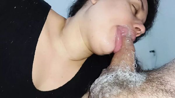 Extreme Blowjob Queen Fucks Hard - Deep Throat & Cum in Mouth POV - veryfreeporn.com - Brazil - India on freevids.org