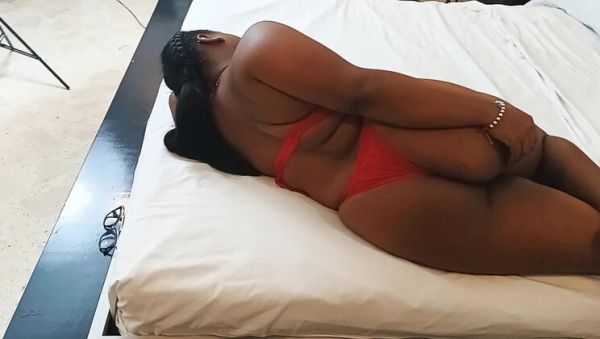 Ebony BBW roommate caught touching himself - Doggy style, deep throat and cum on face with big ass amateur - veryfreeporn.com - Brazil - Colombia on freevids.org