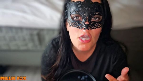 Millie Fox Swallows Huge Cum Load Twice After 3 Days Saving - Amateur MILF Blowjob & Cum in Mouth - porntry.com on freevids.org