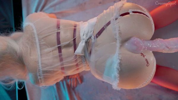 Amateur Creamy Spot Rough Dildo Filling Makes Her Scream - Tight Pussy Cum Flood - veryfreeporn.com on freevids.org