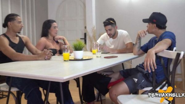 BBW Latina wife double penetrated by two men - cheating homemade cuckold sex - veryfreeporn.com on freevids.org