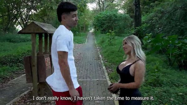 Naty Delgado Public Blowjob - Amateur Blonde Sucks Stranger's Big Cock Outside & Swallows Cum - veryfreeporn.com on freevids.org