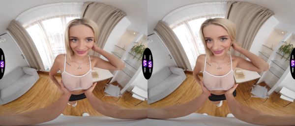 Natural tits bouncing in VR as Naomi Love deep-throats and rides hard - alphaporno.com on freevids.org