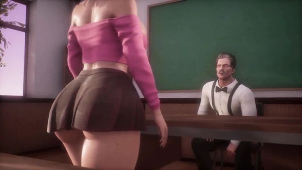 College Student Gives Professor a Hot Blowjob - 3D Hentai Exam Sex - veryfreeporn.com - Britain on freevids.org