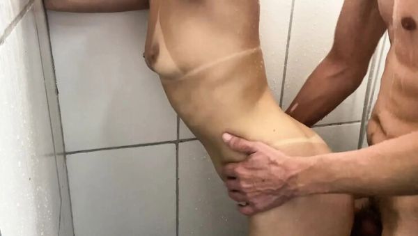 Melissa Ferrari First Time Anal - Skinny Teen Gets Her Ass Fucked Rough in the Shower - xxxfiles.com - Brazil - Romania on freevids.org