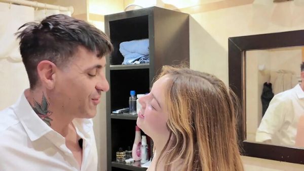 My Wife Watches Me Fuck Him Deep for 7 Minutes - No Pull Out! Her Big Booty Trembles in Bathroom - xxxfiles.com - India on freevids.org