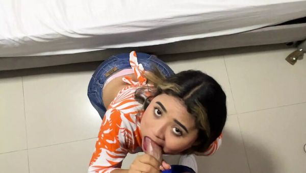 Yohamedi Stepsister Deep Throat Blowjob - Big Cock Cumshot in Mouth Swallow - veryfreeporn.com - Colombia on freevids.org