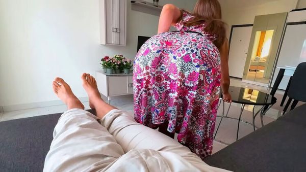 Step Mom Catches Step Son Hard While Cleaning And Helps Him Cum Fast - Wow Love Amateur - porntry.com on freevids.org