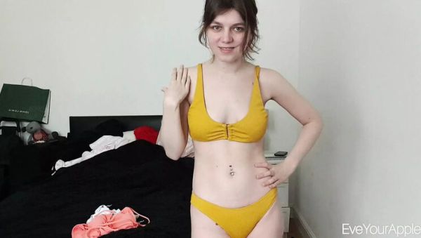 Petite Brunette Teen EveYourApple Bikini Try On Haul - Amateur Hairy Homemade HD - xxxfiles.com - Britain - Scotland on freevids.org