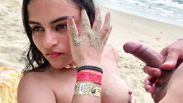 Colombian Amateur Wife Fucks Husband's Best Friend on Nude Beach - Homemade Blowjob & Cowgirl Sex in 4K - porntry.com - Colombia on freevids.org