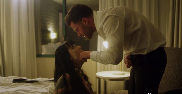 Brunettes Seth & Charlotte in hot missionary action at a steamy hotel room - alphaporno.com - Charlotte on freevids.org