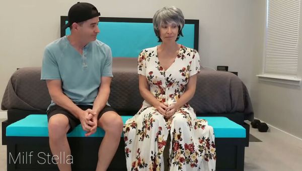 Step Grandma Anal Gift - MILF Stella Fucks Step Son - Huge Tits Anal Adventure - veryfreeporn.com on freevids.org