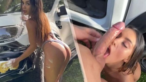 Car Wash Girl Gets Fussy By Client - Petite Latina With Big Booty POV - veryfreeporn.com on freevids.org