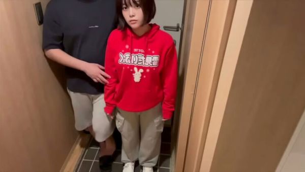 Japanese GF Momoka & Nono Fuck at Front Door After Store Trip - Amateur Asian Blowjob - porntry.com - Japan on freevids.org