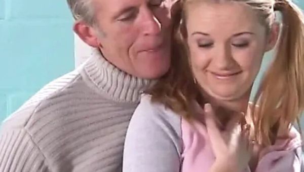 Sweet Teen Pussy for Old Man - Blonde Brittney Sucks Buck Adams - veryfreeporn.com - Britain on freevids.org