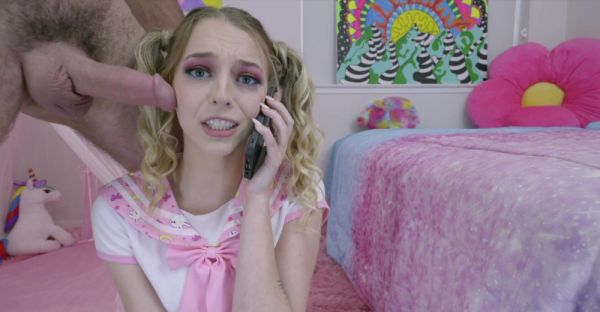 Charles Dera fucked cute teen Lily Larimar on the bed - alphaporno.com on freevids.org