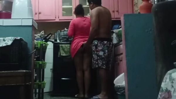 Big Ass MILF Doggy Style Fuck in Kitchen - Homemade Desi Mom Sex - xxxfiles.com on freevids.org