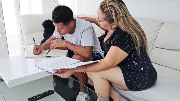 Stepmom Helps With Homework But His Big Dick Distracts Her - Hot Latina MILF Gets Fucked Rough - Part 2 - xxxfiles.com - Spain on freevids.org