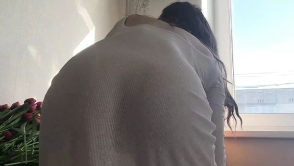 Skinny Russian Cleaning Lady In Transparent Dress - Sexy Feet & Perfect Body Fetish HD - veryfreeporn.com - Russia on freevids.org
