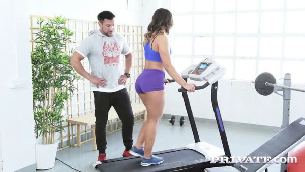 Briana Banderas Hot Latina Gym Sex - Big Ass Fitness Fuck & Cumshot - porntry.com - Usa - Spain on freevids.org
