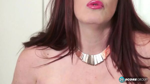 Roxee Robinson Big Tits BBW Solo Masturbation in Red Lingerie Corset - porntry.com - Britain on freevids.org