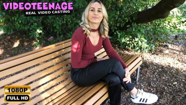 18 Year Old Blonde Teen Does French Casting - Fingering & Doggy Style with Big Ass - xxxfiles.com on freevids.org