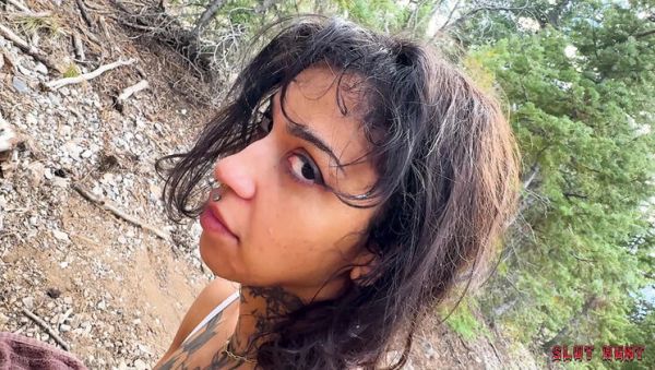 Ravyn Alexa Outdoor Slut Hunt - Rough Doggy Style Face Fucking & Creampie Filled with Cum - porntry.com - Britain on freevids.org