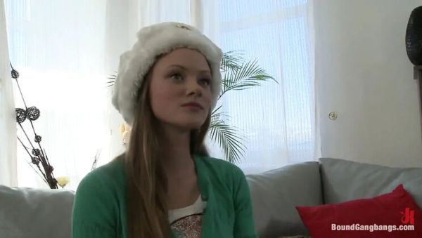First Ever Gangbang for 18 Year Old Teen Lily Lamour - Rough Anal & Double Penetration - veryfreeporn.com - Britain on freevids.org