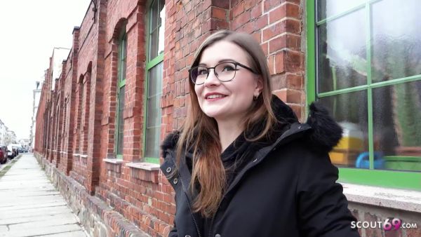 Tiny Emily - German Small Glasses Student 18+ Pick Up And Talk To Casting Fuck - videohdzog.com - Germany on freevids.org