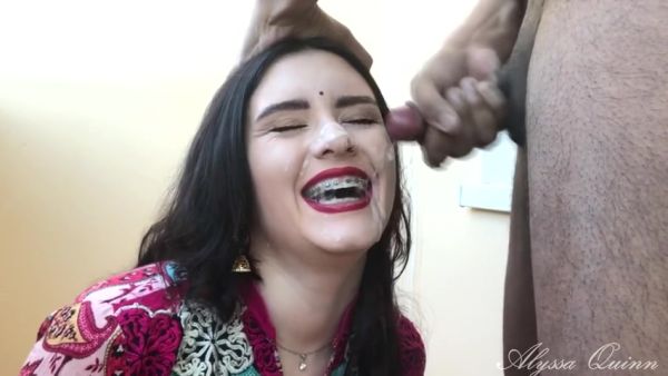 Alyssa Quinn - Deepthroat Sloppy Blowjob And Facefucked In Nature - desi-porntube.com - India on freevids.org