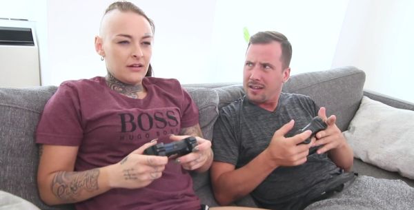 Tess X's t*** titties bounce as Jessy Jones pounds her doggy style - alphaporno.com on freevids.org