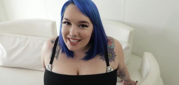 Sucked BBW Blue Hair POV - Alexxxis Allure - theyarehuge.com on freevids.org