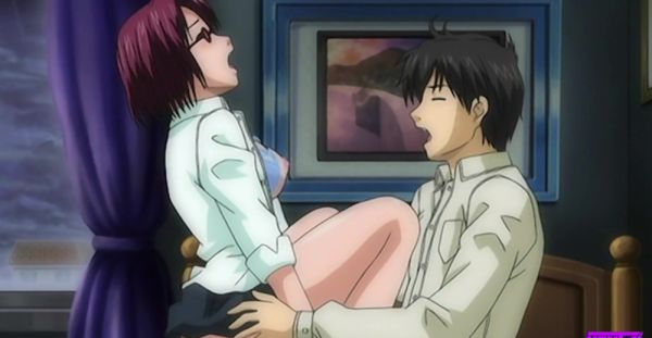 Uniformed cutie gives blowjobs while fingerbanging in a naughty anime scene - alphaporno.com on freevids.org