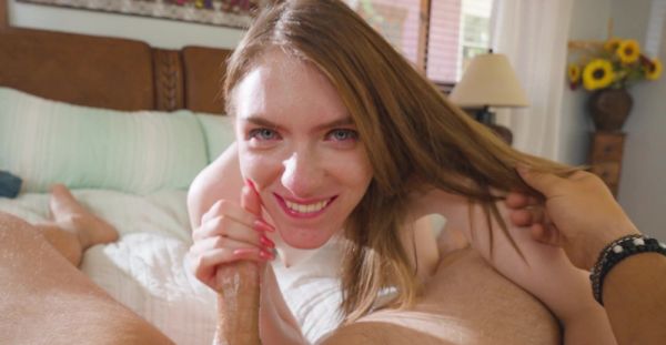 Teen Celestina's blooming lips devouring Billy's thick rod in a POV blowjob - alphaporno.com on freevids.org