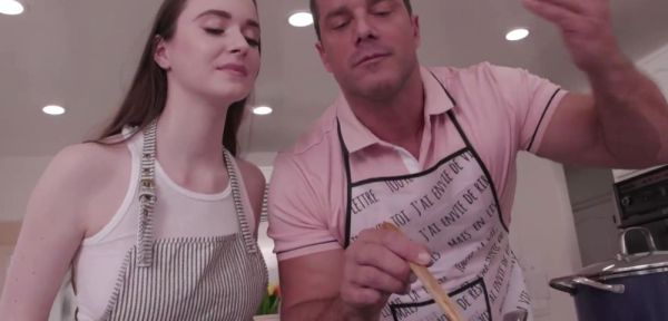ZERO TOLERANCE FILMS - Stepdad Teaches Hot Busty stepbae Anal in Kitchen Lesson Gone Wild - inxxx.com on freevids.org