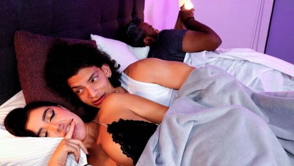 Stepson Helps Stepmom After Getting in Her Bed – Big Tits Latina MILF Blowjob - xxxfiles.com - Spain - Colombia on freevids.org